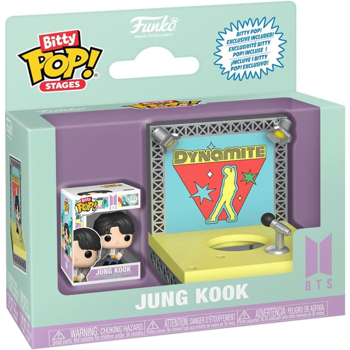 Mini Figurina Funko BTS Bitty POP! Stages - Jung Kook (Dynamite) 2,5 cm
