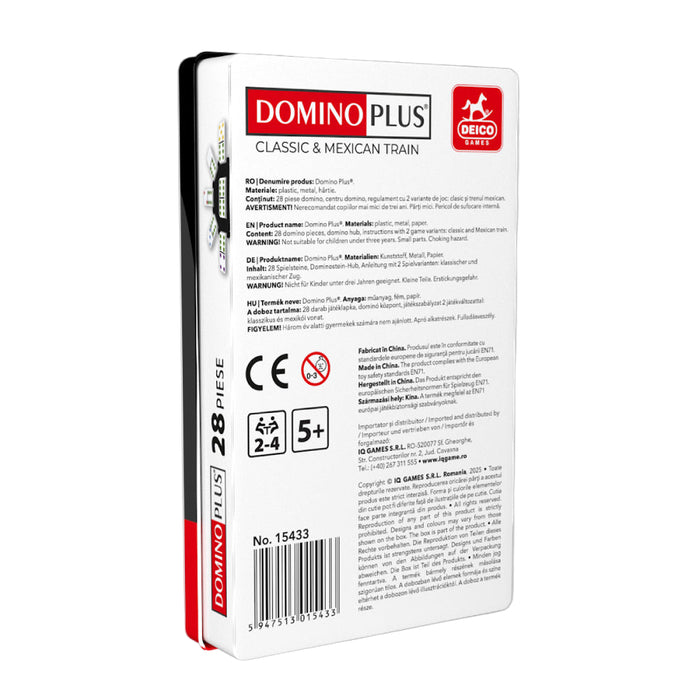 Domino Plus, cutie metalica