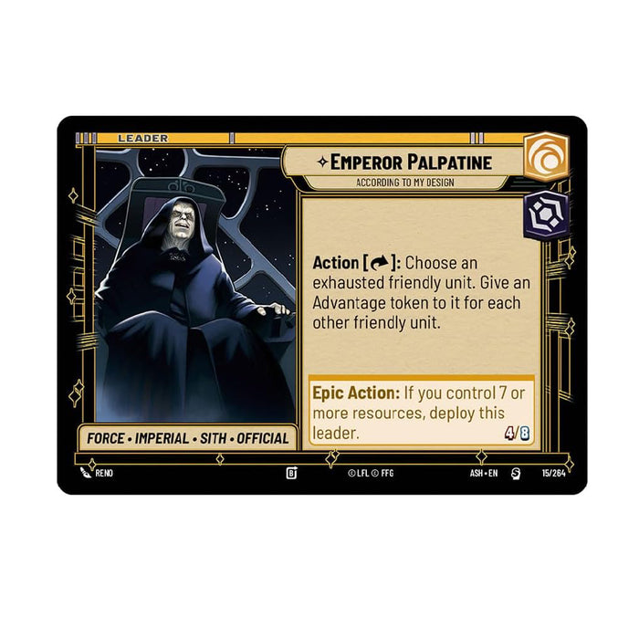 Star Wars Unlimited - Ashes of the Empire - Emperor Palpatine Deck