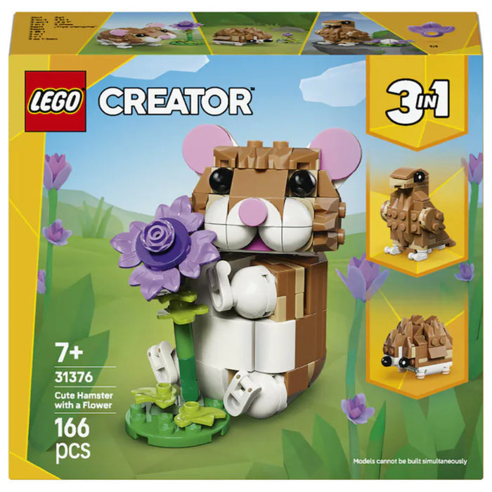 Lego Creator 3 in 1 - Hamster adorabil cu o floare (31376)