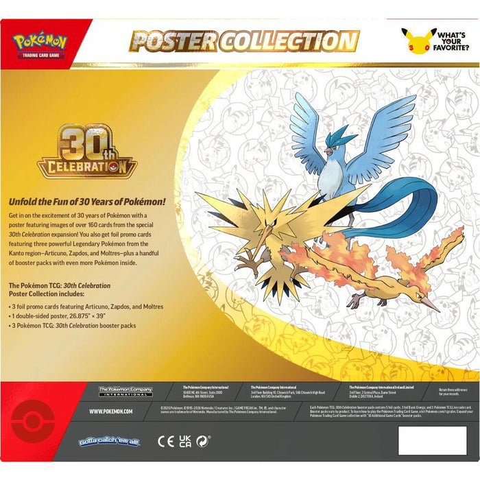 Precomanda Pokemon TCG - 30th Poster Collection