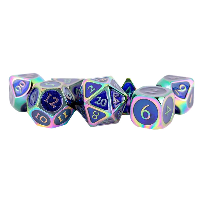 Set 7 Zaruri FanRoll - Rainbow with Blue Enamel