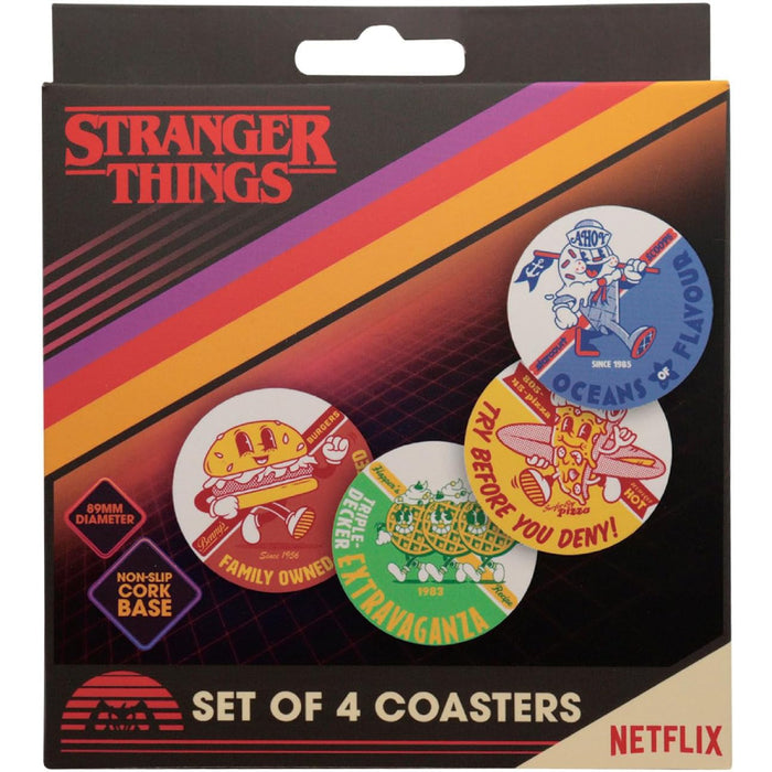 Set 4 Suporturi Pahare Stranger Things