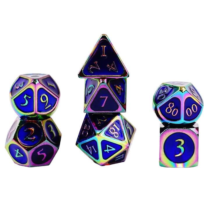 Set 7 Zaruri FanRoll - Rainbow with Blue Enamel