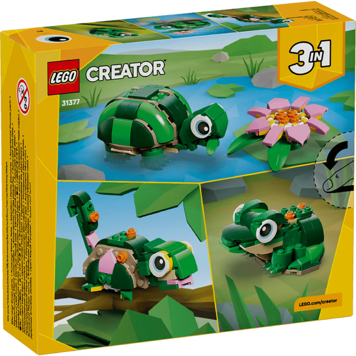 Lego Creator 3 in 1 - Broasca-testoasa cu o floare de nufar (31377)