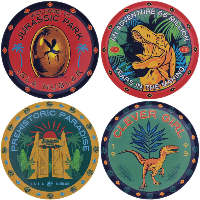 Set 4 Suporturi Pahare Jurassic Park Printed Drinks