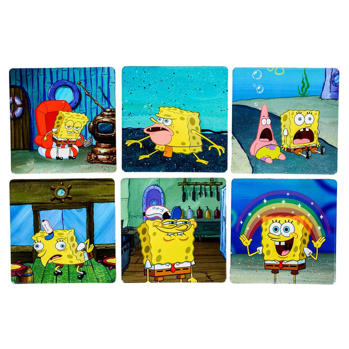 Set 6 Suporturi Pahare Spongebob Squarepants - Meme