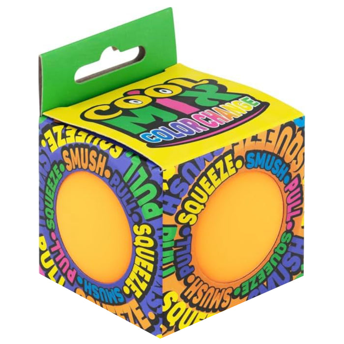 Minge Cool Mix antistres squishy, schimbare de culoare, moale si elastica, 7 cm