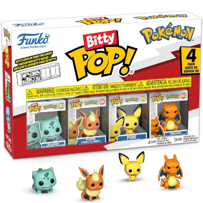 Set 4 Mini Figurine Funko Bitty POP Pokemon - Bulbasaur