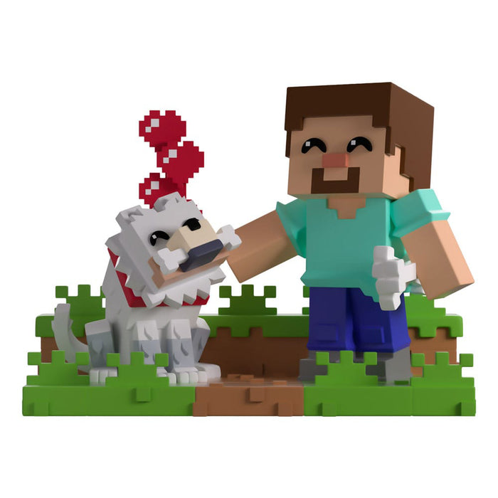 Figurina Minecraft - Taming a Wolf 10 cm