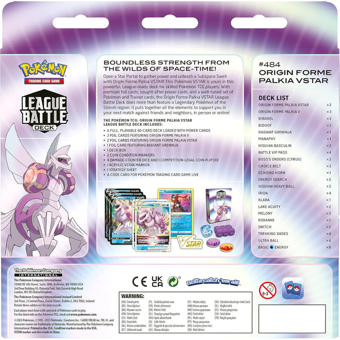 Pokemon TCG - SWSH12 Silver Tempest League Battle Deck - Palkia Vstar