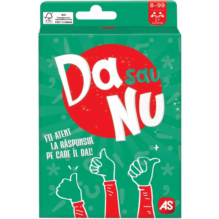 Joc de carti Da sau Nu, limba romana