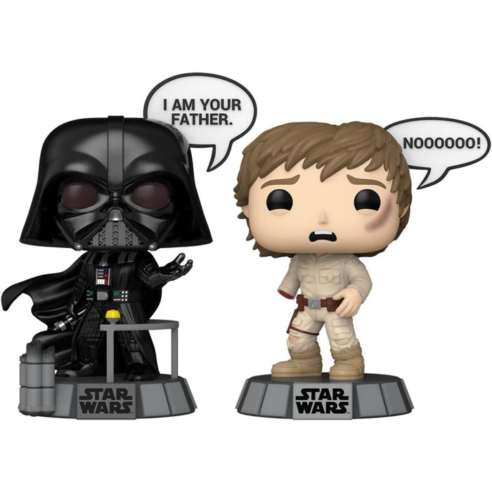 Set 2 Figurine Funko Pop Star Wars Sayings - Vader & Luke