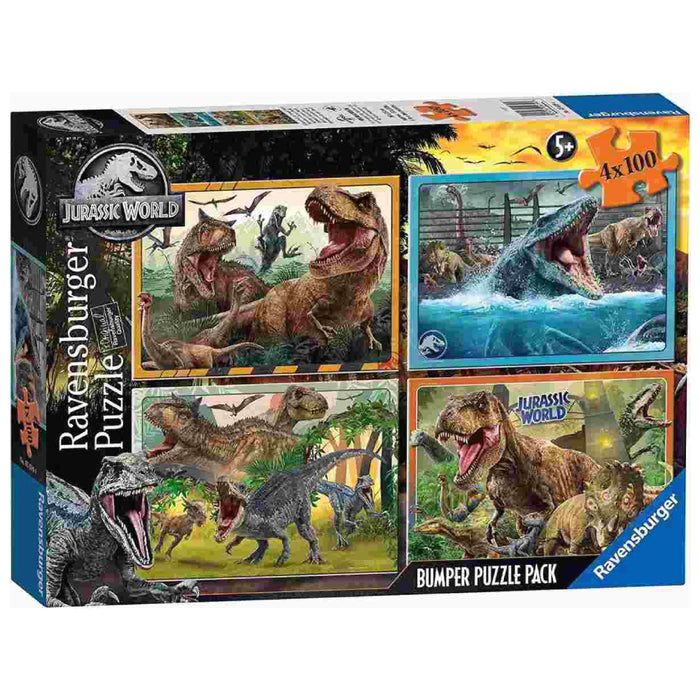 Puzzle Bumper Pack - Jurassic World 4x100