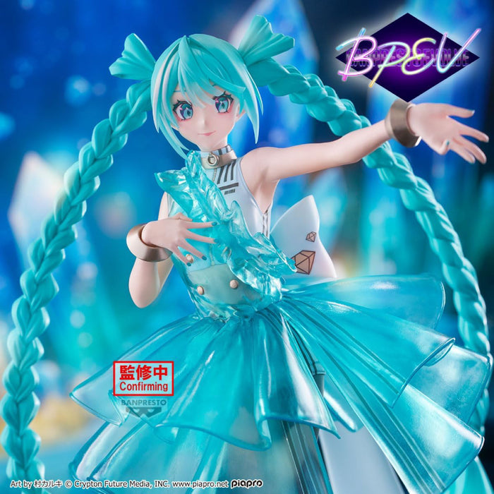 Figurina Hatsune Miku - Banpresto Evolve Clearluxe - Emerald Gem