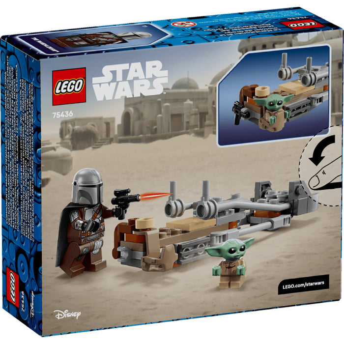 Lego Star Wars - Motocicleta rapida a lui Mandalorian si Grogu (75436)