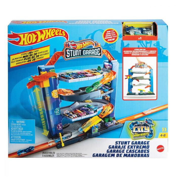 Set Joaca Hot Wheels - Garajul cu Cascadorii