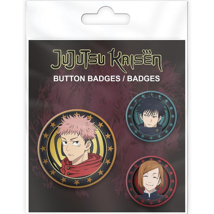 Set Insigne Jujutsu Kaisen - Yuji, Megumi & Nobara
