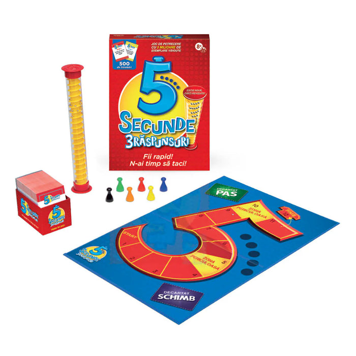 5 Secunde - 3 Raspunsuri, joc de petrecere, lb romana