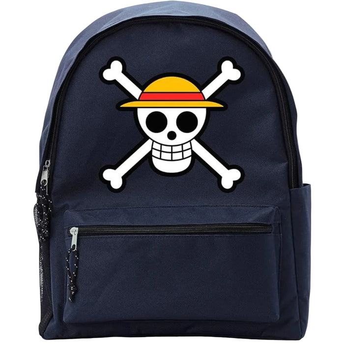 Ghiozdan One Piece - Skull, blue