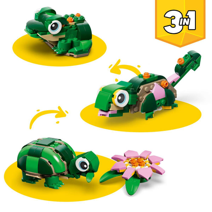 Lego Creator 3 in 1 - Broasca-testoasa cu o floare de nufar (31377)