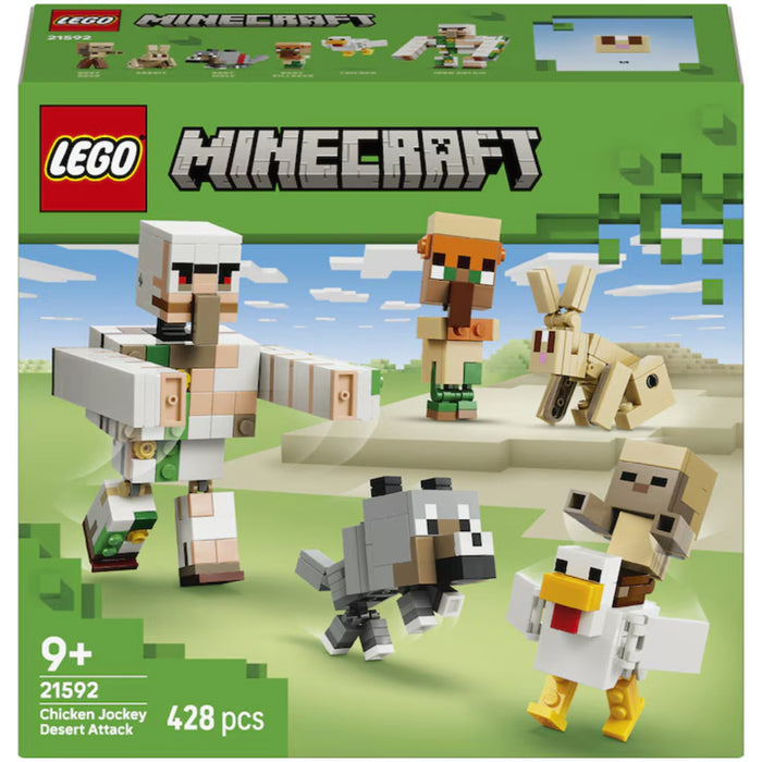 Lego Minecraft - Atac in desert cu un jocheu de gaini (21592)