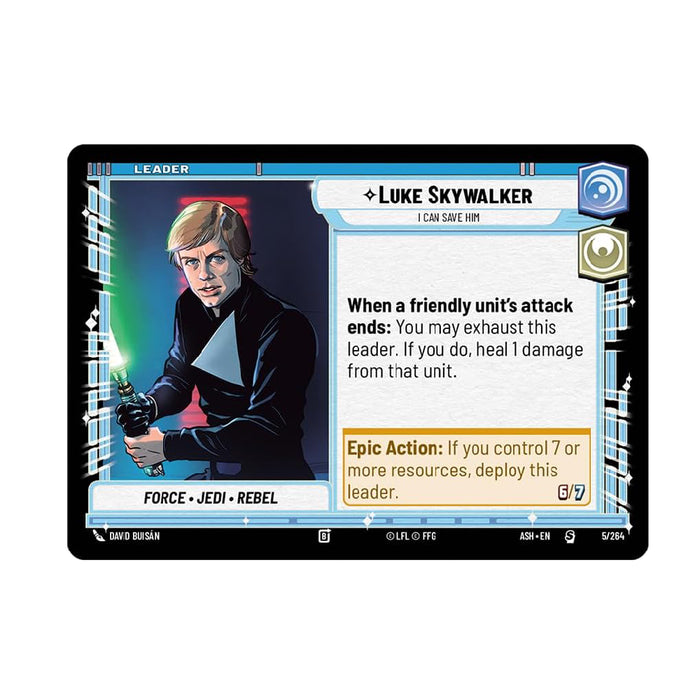 Star Wars Unlimited - Ashes of the Empire - Luke Skywalker Deck
