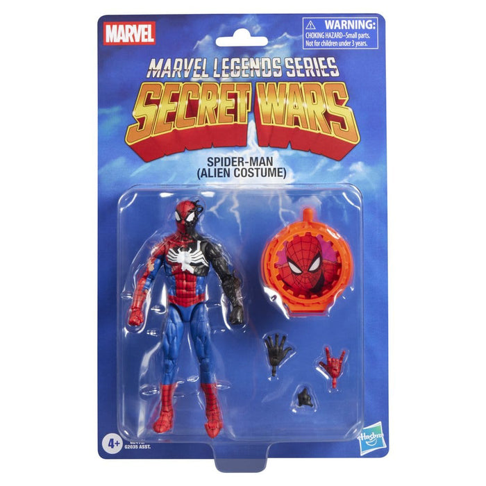 Figurina Articulata Secret Wars Marvel Legends - Spider-Man (Alien Costume) 15 cm