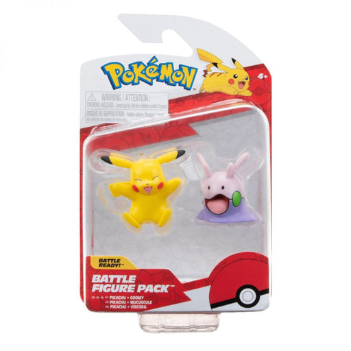 Set 2 Mini Figurine Pokemon - Goomy & Pikachu 11 - Red Goblin