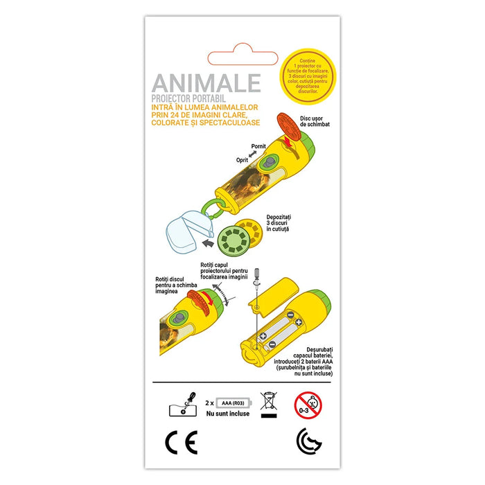 Proiector portabil pentru copii - Animale