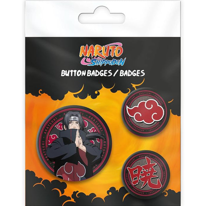 Set Insigne Naruto Shippuden - Itachi & Akatsuki