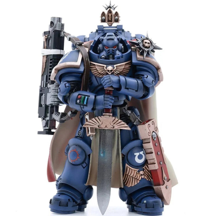 Figurina Articulata Warhammer 40k - 1/18 Ultramarines Captain with Master-Crafted Heavy Bolt Rifle 12 cm