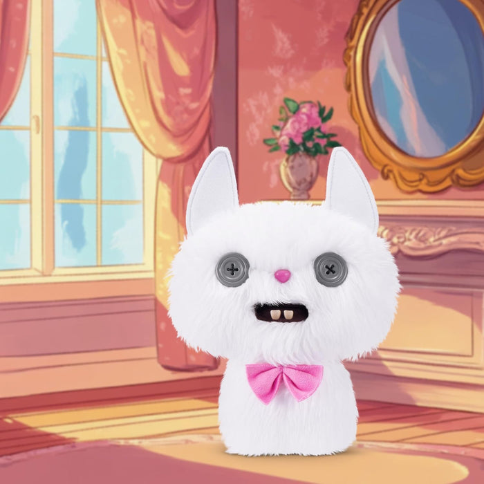 Figurina de plus Fuggler - Pisici maidaneze, 23 cm - White Cheezee