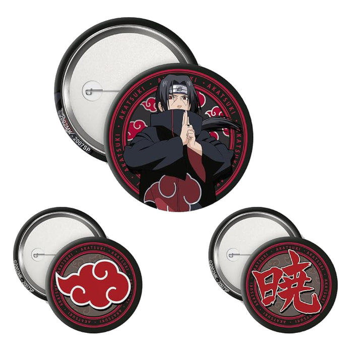 Set Insigne Naruto Shippuden - Itachi & Akatsuki