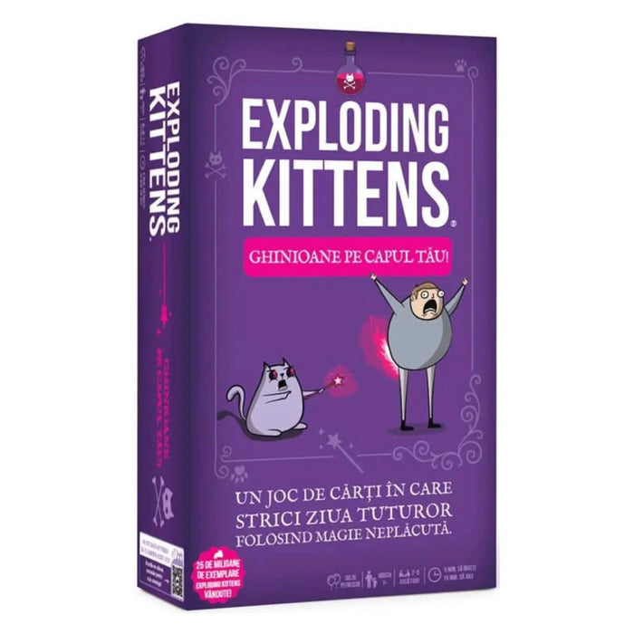 Joc de societate Exploding Kittens - Ghinioane pe capul tau!, limba romana