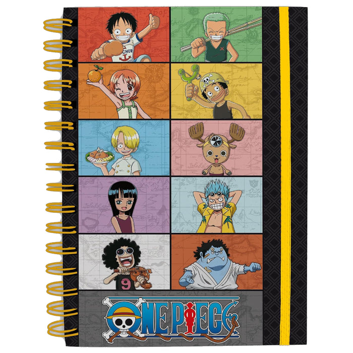 Notebook cu Sina A5 One Piece - Young Straw Hat Crew
