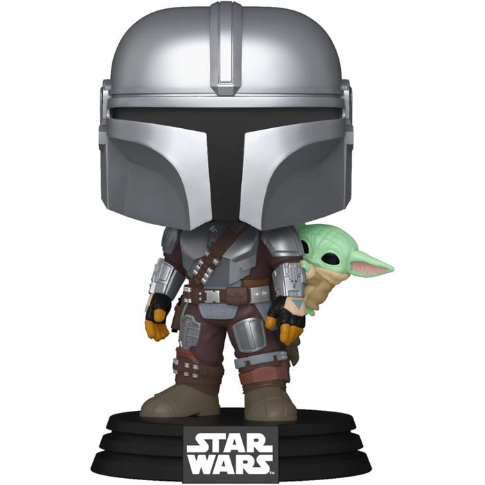 Figurina Funko POP! Bobblehead Star Wars The Mandalorian and Grogu - The Mandalorian with Grogu