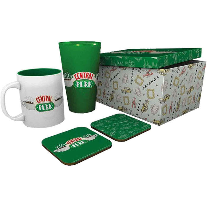 Set Cadou Friends - Pahar XXL + Cana + 2 Coastere Central Perk