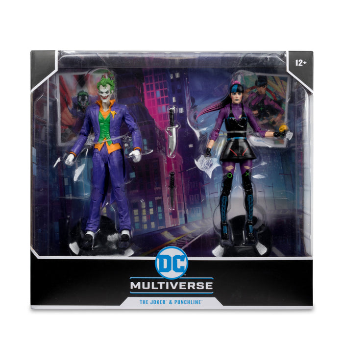 Set 2 Figurine Articulate DC Multiverse The Joker & Punchline 18 cm