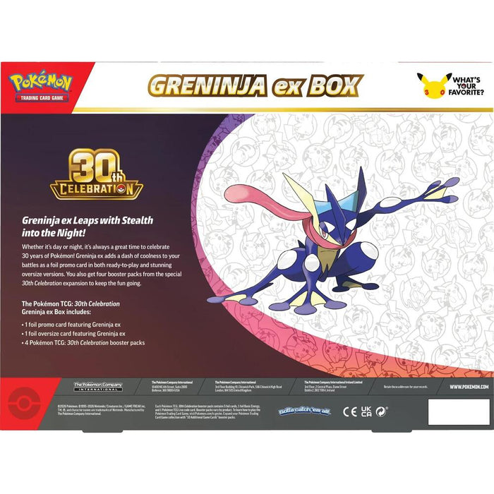 Precomanda Pokemon TCG - 30th ex Box - Greninja