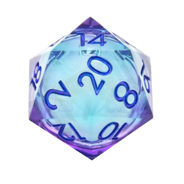 Zar CritStones Liquid Core Dice D20 - Moonlight Mystery 3 cm
