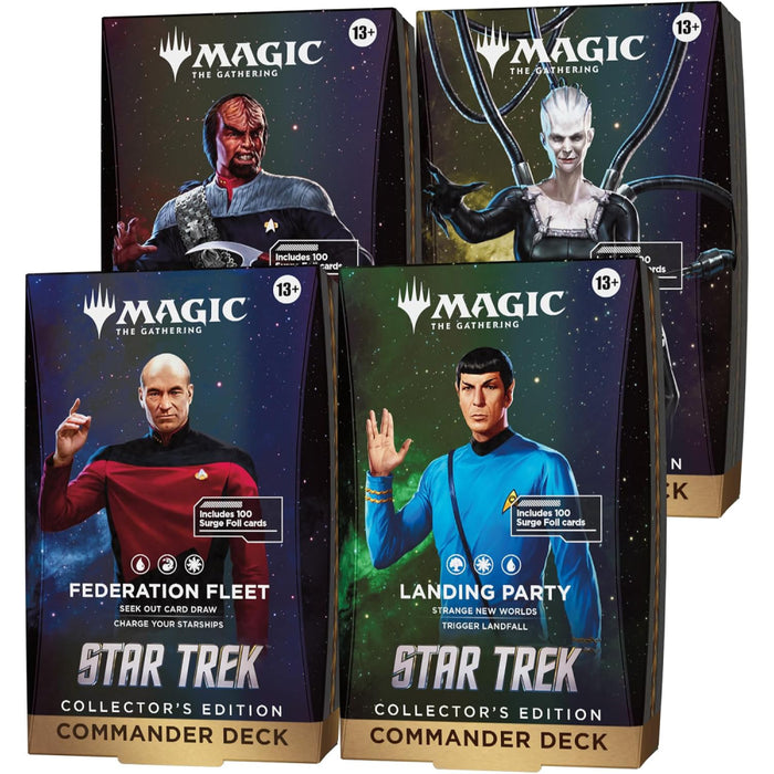 Precomanda Magic the Gathering - Star Trek Collector Commander Deck Display (4 Decks)