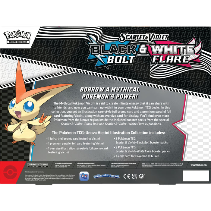 Pokemon TCG - Black Bolt & White Flare Victini Illustration Collection Box