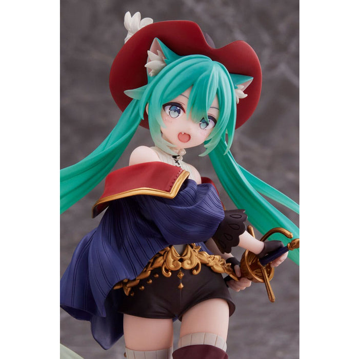 Figurina Hatsune Miku PVC - Hatsune Miku Wonderland Puss in Boots 18 cm (with bonus)