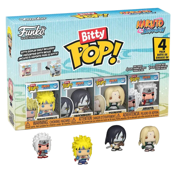 Set 4 Mini Figurine Funko Bitty POP Naruto Shippuden - Team 2, 2,5 cm