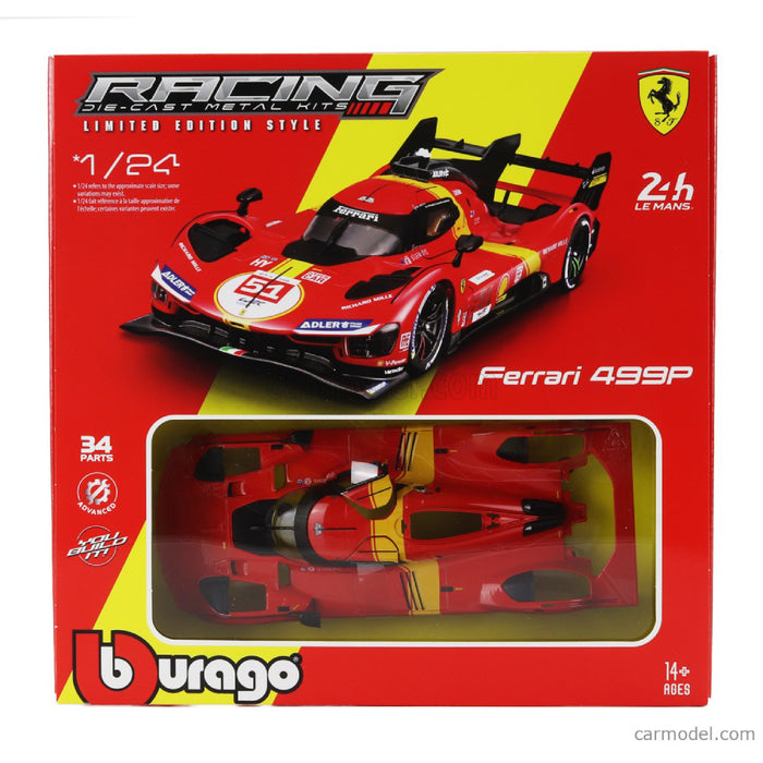 Set Constructie Ferrari 499p Lmh (2023 24h Le Mans Champion) 1:24