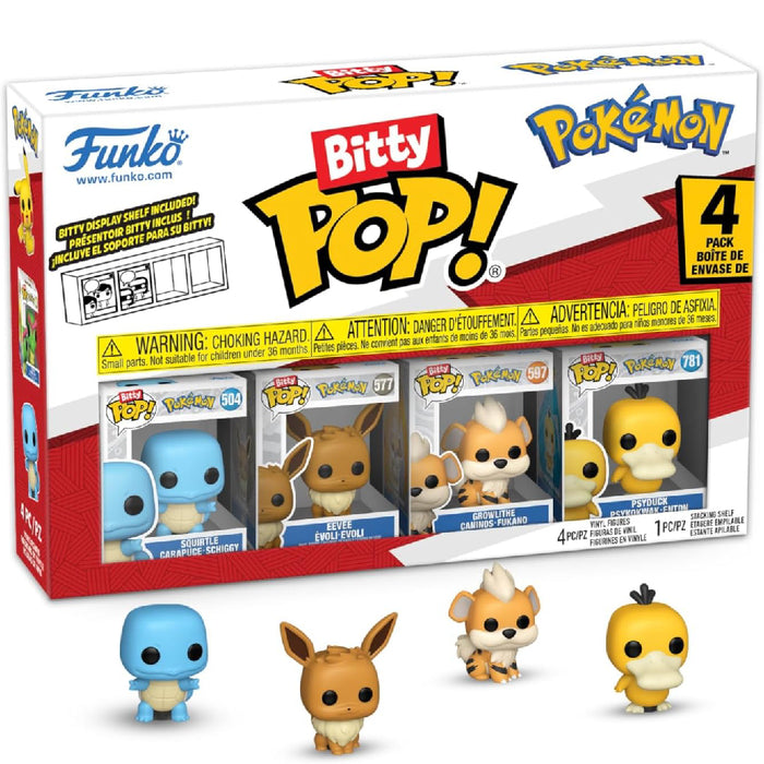 Set 4 Mini Figurine Funko Bitty POP Pokemon - Squirtle