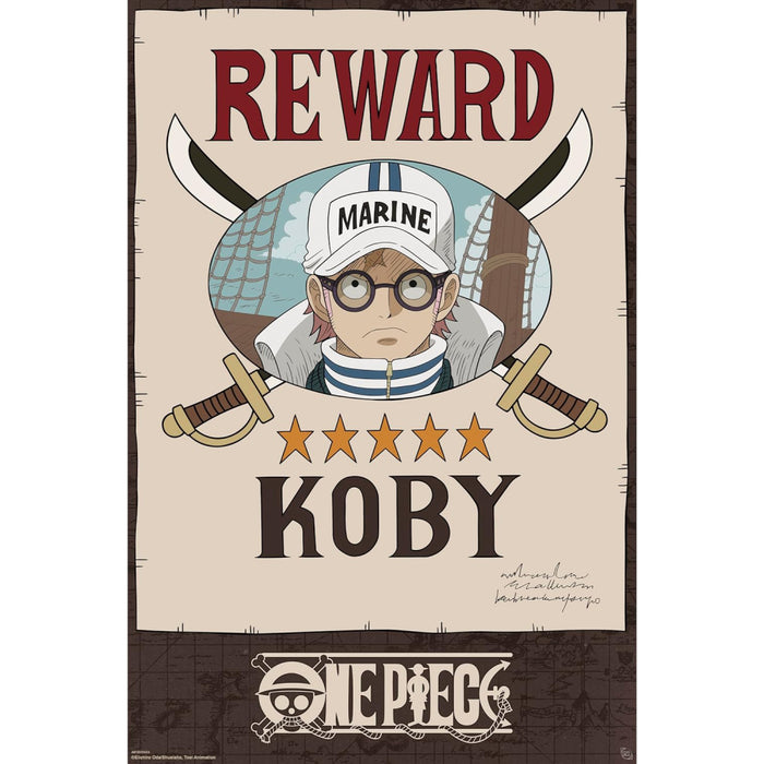 Poster Maxi One Piece - 91.5x61 - Wanted Koby Cross Guild