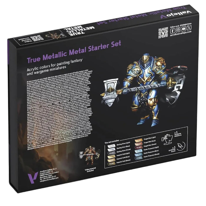 Vallejo - True Metallic Metal Starter Set