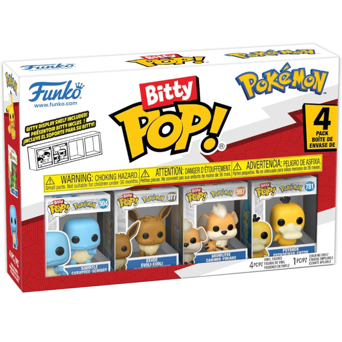 Set 4 Mini Figurine Funko Bitty POP Pokemon - Squirtle